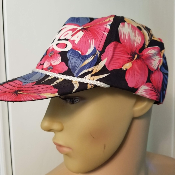 Rare vintage Pepsi cola Spellout Floral Hat cap - Picture 5 of 8